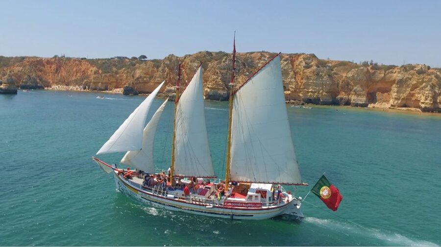 Lagos: Ponta Piedade Sail & Caves Cruise w/Portuguese Tapas - Swimming, sunbathing, and the open Atlantic