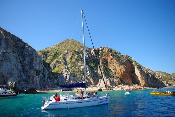 Lands End Luxury Sail and Snorkel Cruise in Cabo San Lucas - Lunch, snacks, and drinks back on deck