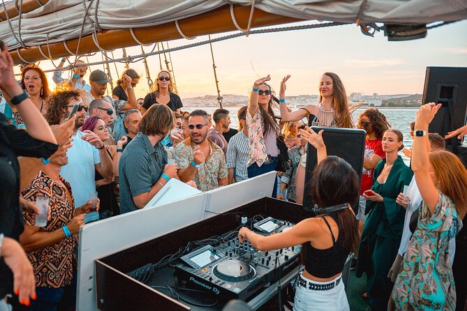 Lisbon Boat Party BIGGEST Sunset Cruise — with Music & Drinks - Praça do Comércio from the water
