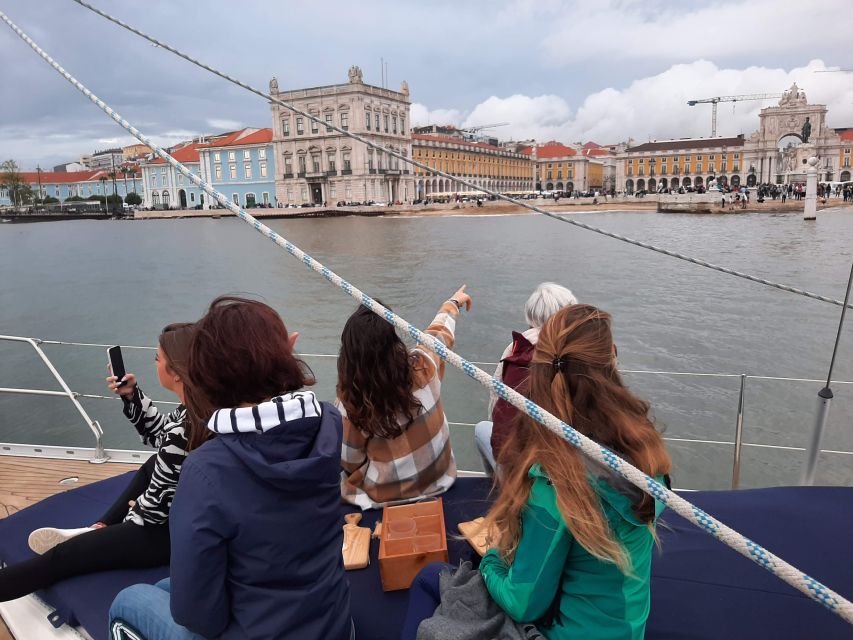 Lisbon: City Skyline Sailboat Cruise with Drink and Snacks - Belém Tower and the river mouth