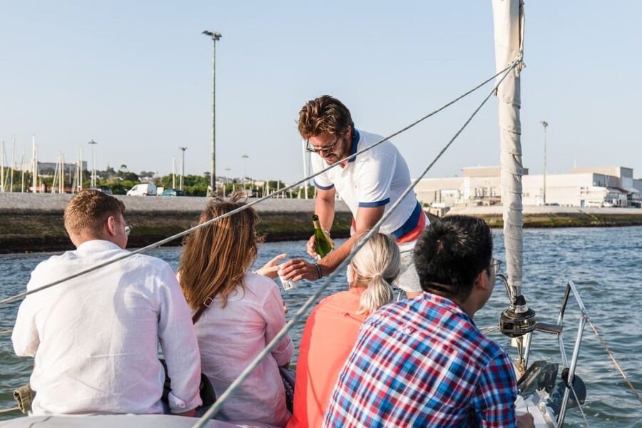 Lisbon: Daytime/Sunset/Night City Sailboat Tour with Drink - Starting beside the Monument to the Discoveries