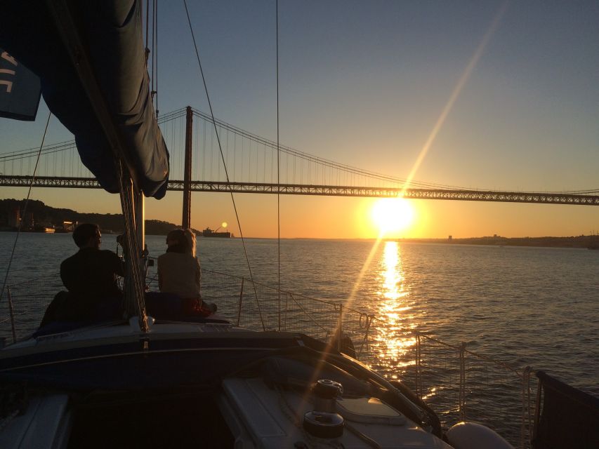 Lisbon: Enjoy a Sunset or Night Tagus River Sailboat Cruise - Along the north bank toward central Lisbon