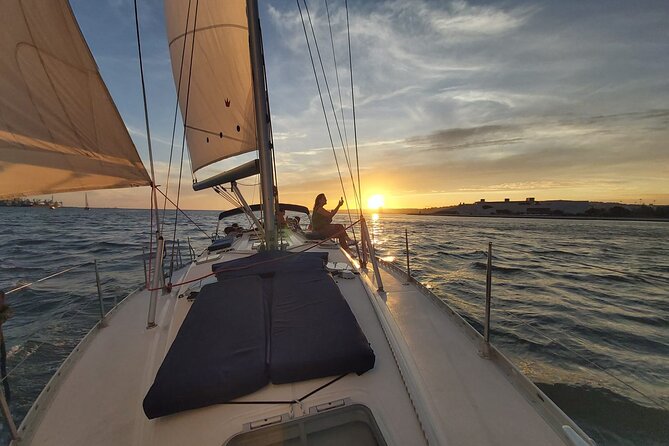 Lisbon Sunset Sailing with Portuguese Wine and History - Beyond the city, toward Bugio