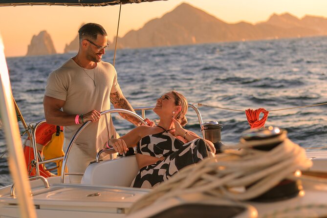 Los Cabos Luxury Sunset Sail with Light Appetizers and Open Bar - Sunset from the water