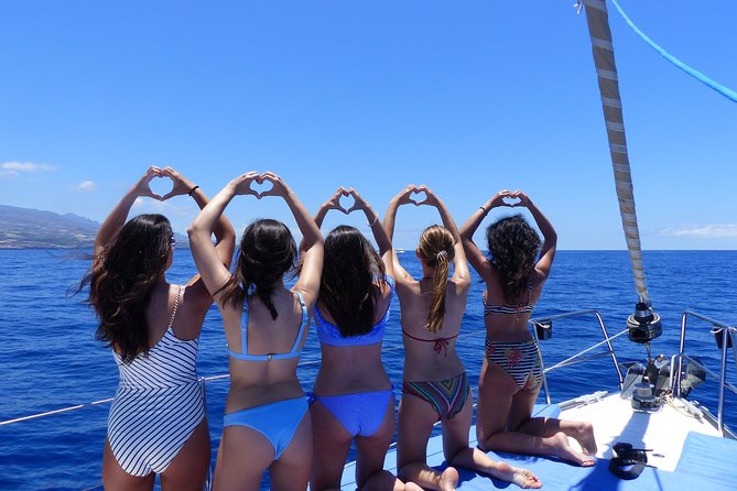 Los Gigantes Whale Watching Charter by Sail Boat - Swimming and snorkeling below the cliffs