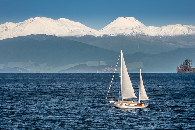 Maori Rock Carvings Eco Sailing Taupo - Swimming in Lake Taupō