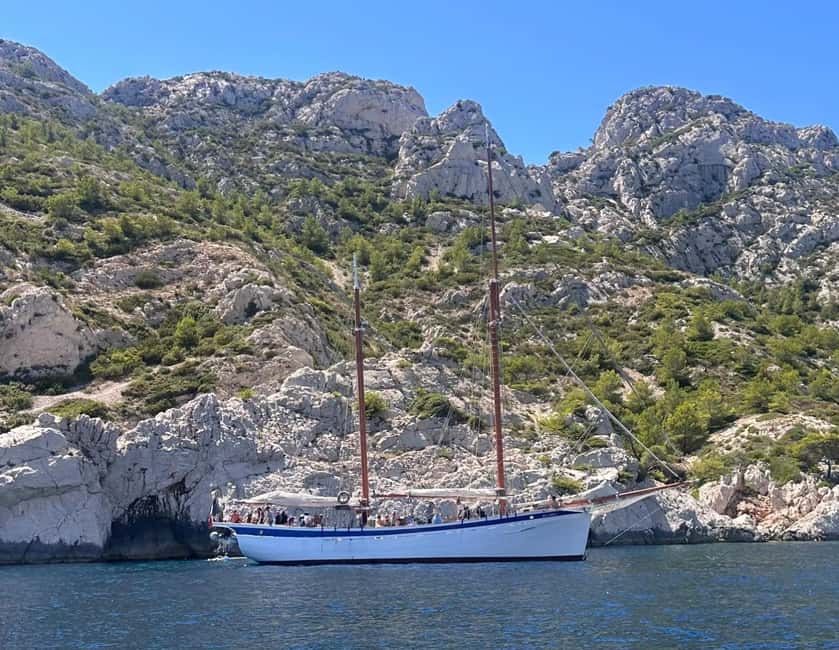 Marseille: Calanques Sailing Cruise with Lunch and Wine - The first cove, snorkeling, and lunch