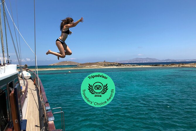 Mykonos Sail Cruise to Rhenia, Guided Tour of Delos, Lunch&Drinks - Meeting the yacht near Mykonos at 9 a.m.