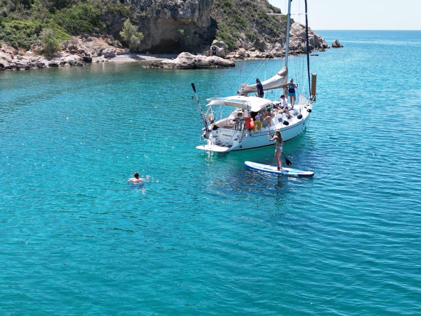 Nafplio Sun Sail Cruises | Semi-Private Half Day | Full Meal - Leaving Nafplio’s Old Port with only 10 passengers