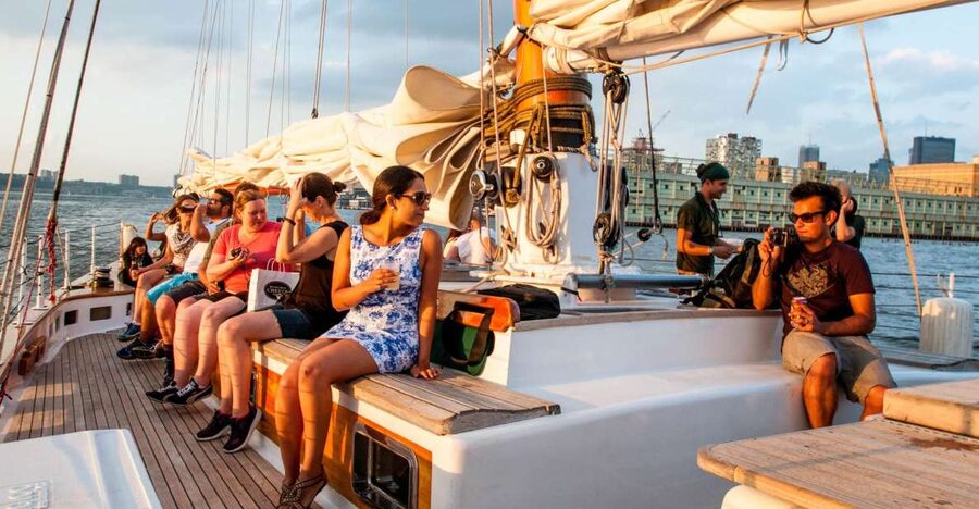 New York City: Sunset Sail Aboard a Schooner - From Pier 62 to the lower Hudson