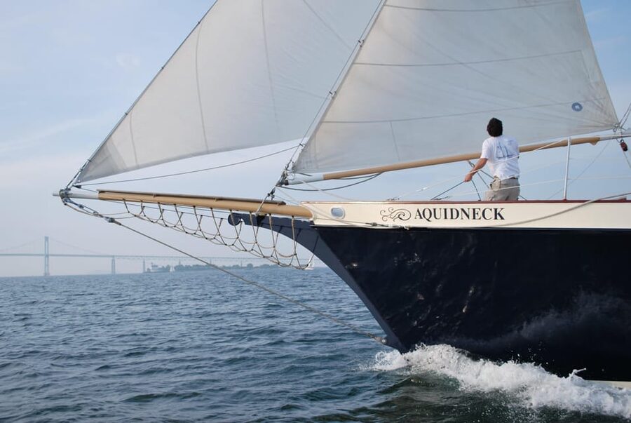 Newport: Day Sail on Narragansett Bay aboard Aquidneck - Leaving Bowen’s Wharf aboard Aquidneck