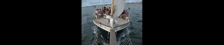 Newport: Morning Mimosa Sail aboard Schooner Aquidneck - The first mimosa and Newport Harbor views