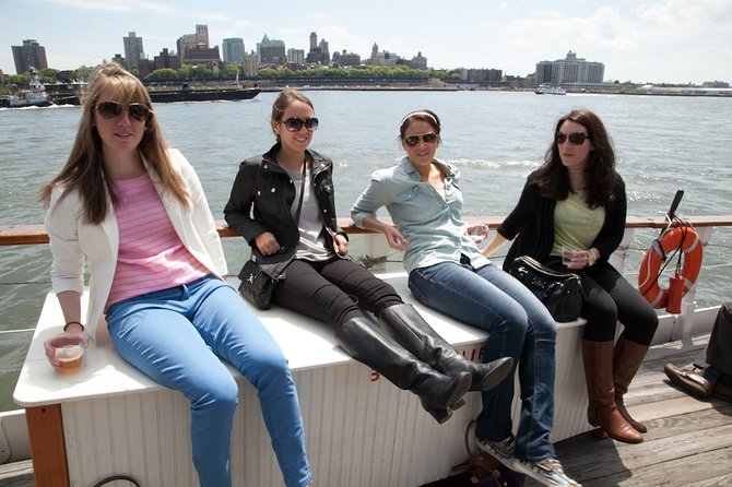 NYC Statue of Liberty Tall Ship Sail aboard Clipper City - Governors Island and Ellis Island from the water