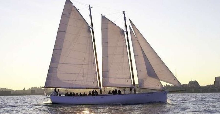 NYC: Sunset Sail Aboard Schooner Adirondack - Battery Park and Lower Manhattan from the water