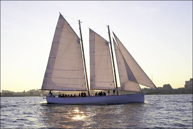 NYC: Sunset Sail Aboard Schooner Adirondack - The Hudson River view is the real attraction
