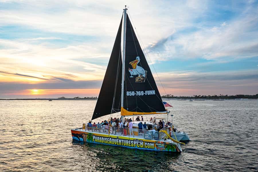 Panama City Beach: Sunset Sail on the Privateer Catamaran - Shell Island and the Gulf views