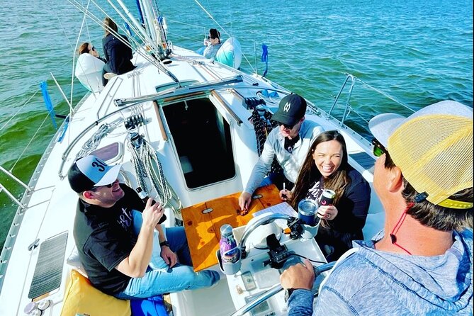 Private Luxury Yacht Charters, BYOB & Dolphins - Passing Fort Sumter at the Harbor Mouth