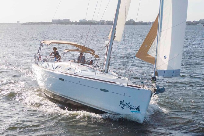 Private Morning Sail, Dolphin and History Tour on Mystique - Passing the Charleston Battery and waterfront homes
