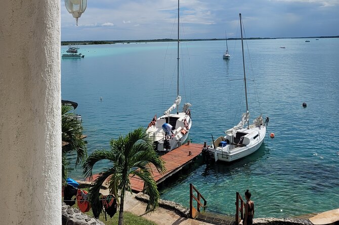 Private sailing tour of Bacalar Lagoon - Swimming at Pirate Canal