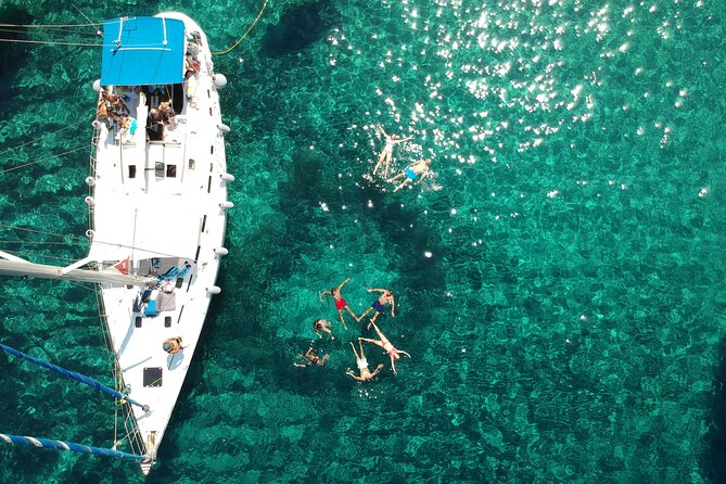 Round of Milos and Poliegos Sailing boat snorkelling cruise - Cape Vani and Milos from the sea