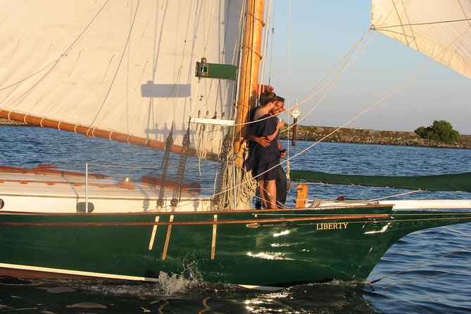 San Diego Bay Sail Aboard a Vintage Yacht Beer and Wine Included - The sunset timing and what the bay looks like