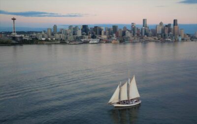 Seattle: Tall Sailboat Sunset Harbor Cruise
