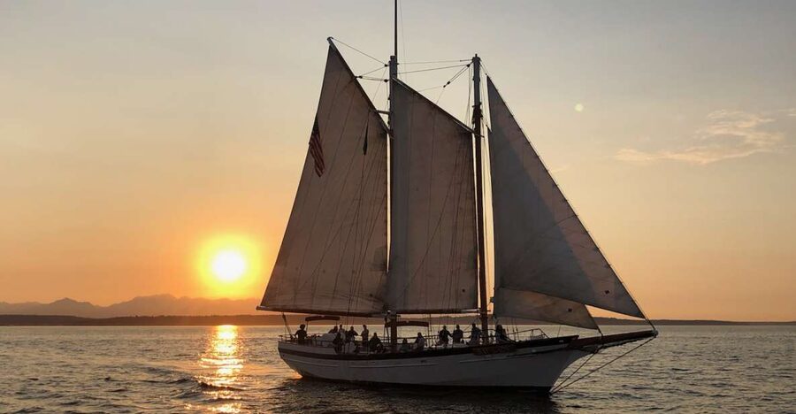 Seattle: Tall Sailboat Sunset Harbor Cruise - The crew sets the tone