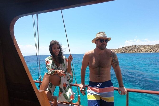 Shared Mykonos Sail Cruise to Delos and Rhenia Islands - Rhenia brings the reward of clear water
