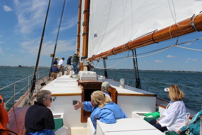 Sightseeing Day Sail around Boston Harbor - Planes, sails, and the sound of the boat