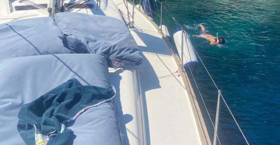 Skiathos: day sailing trip with swim stops and lunch - Setting out from Skiathos port