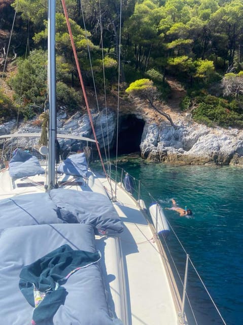 Skiathos: day sailing trip with swim stops and lunch - What $157 includes