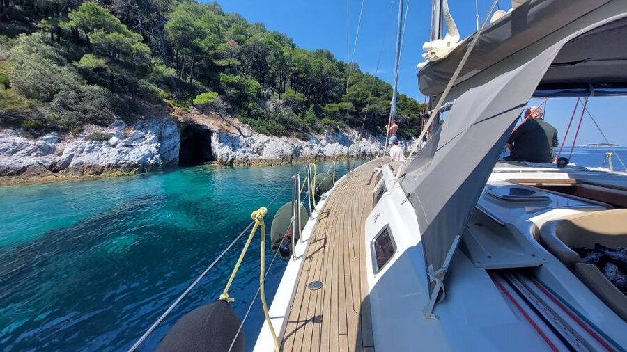 Skiathos: Full-Day Sailing Cruise with Lunch - Lunch at about 14:00, cooked by Anastasia