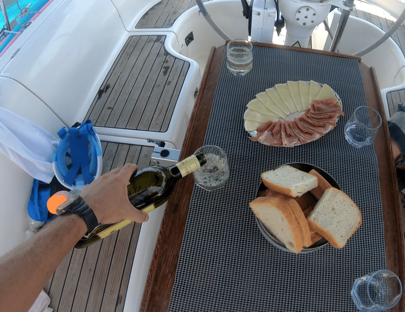 Split: Half Day Sailing Tour with Swim Stop, Snacks and Wine - Anchoring for a swim and snorkel