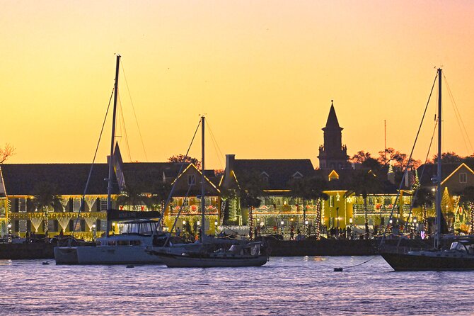 St Augustine Nights of Lights Tour with Live Music and Sunset Opt - Picking the 90-minute evening cruise or the two-hour sunset trip