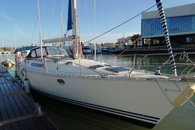 Sunset on a Luxury Sailing Yacht from Vilamoura (Max 12 Guests) - Falésia Beach from the sea