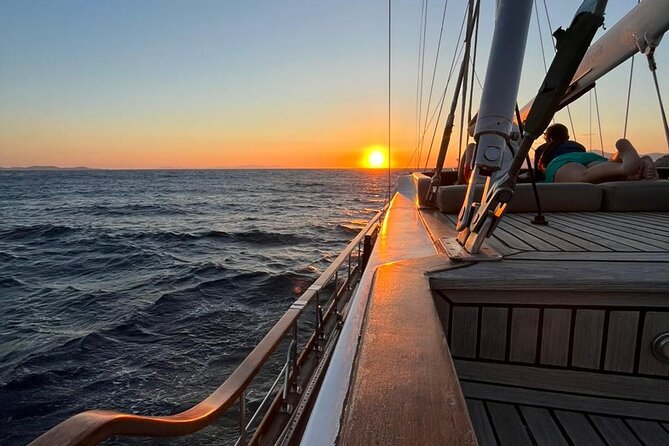 Sunset Sail Cruise to Rhenia, Mykonos Beach Safari, Dinner&Drinks - The crossing to Rhenia