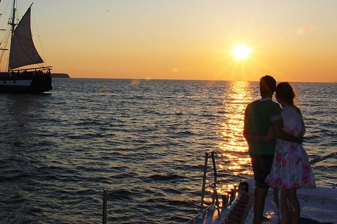 Sunset Sailing Catamaran Cruise in Santorini with BBQ and Drinks - A full Santorini afternoon from the water