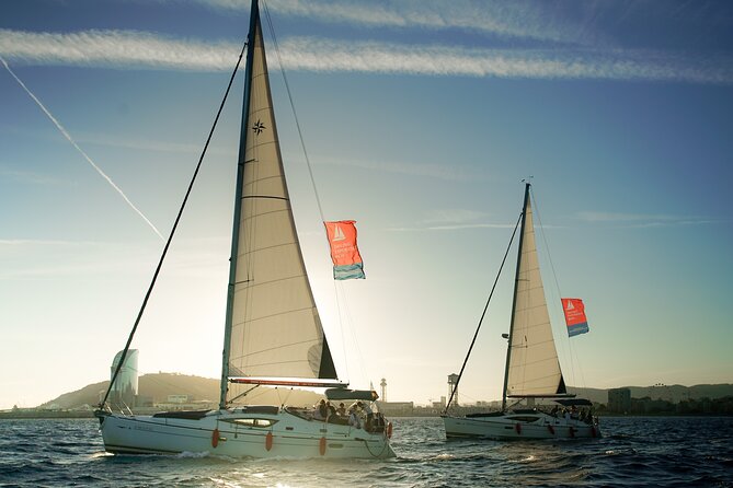 Sunset Sailing Experience w/ Live Spanish Guitar & Spanish Tapas - The city from the Mediterranean