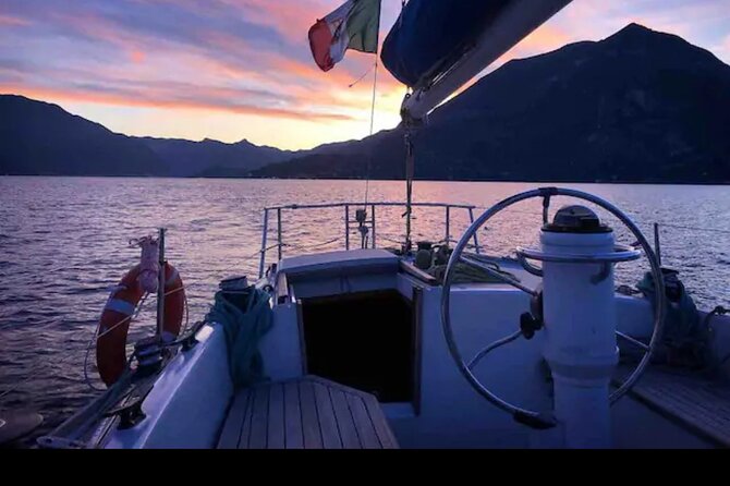Sunset sailing on lake Como with Private Skipper - What the skipper adds to the ride