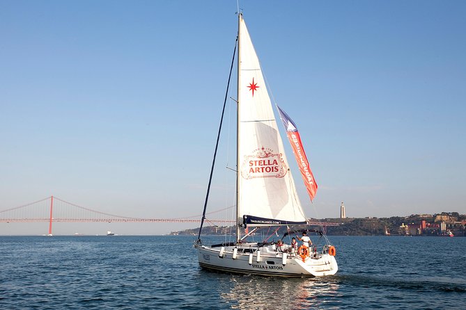 Sunset Sailing Tour On The Tagus River - Sailing beneath the 25th of April Bridge