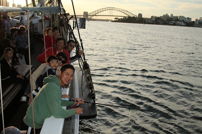 Sydney Harbour Tall Ship Twilight Dinner Cruise - The optional mast climb and hands-on sailing