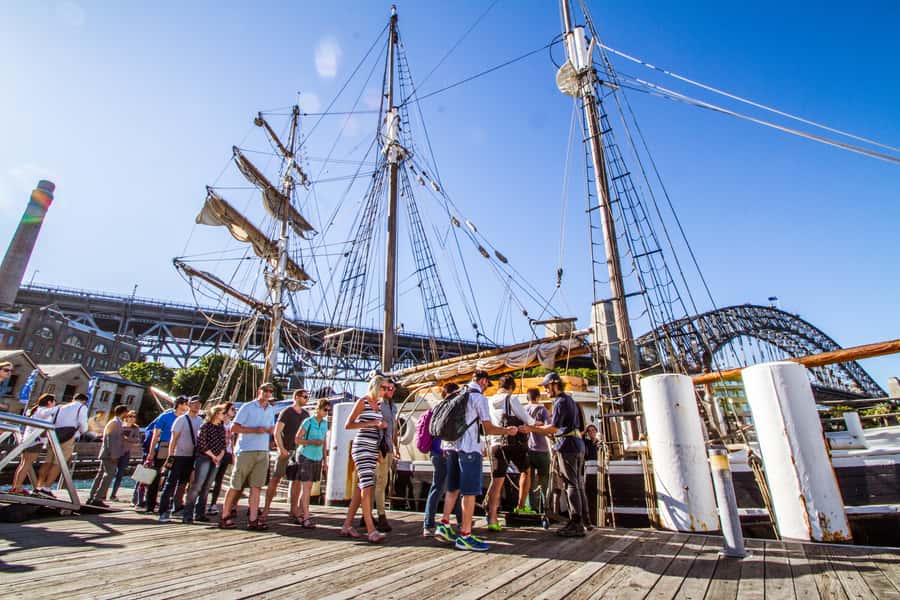 Sydney: Tall Ship Harbour Twilight Dinner Cruise - Finding Campbell’s Cove at The Rocks