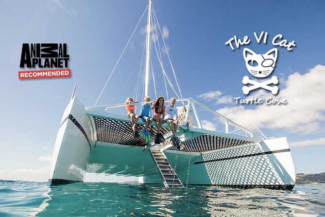 Turtle Cove Catamaran Snorkel and Sail at Little Buck Island STT - Sailing out from Frenchman’s Cove
