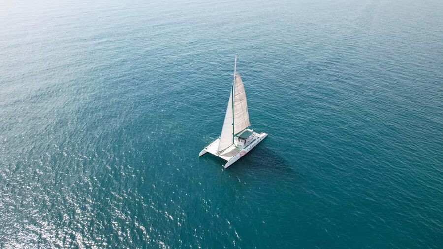 Valencia: Sailing Catamaran with Swimming & Optional DJ - Leaving the marina and finding your sea legs