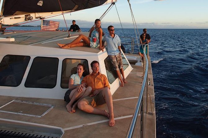 Waikoloa Signature Catamaran Sunset Sail - Drinks, Snacks, and the Onboard Setup