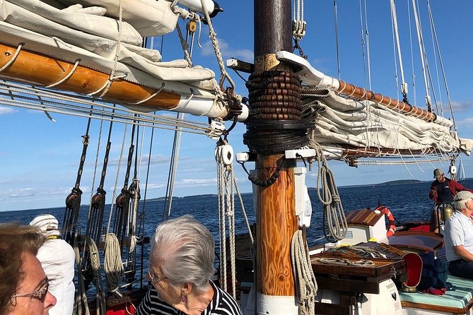 Windjammer Classic Day Sail from Camden, Maine - Setting out from Camden Harbor on the Appledore II